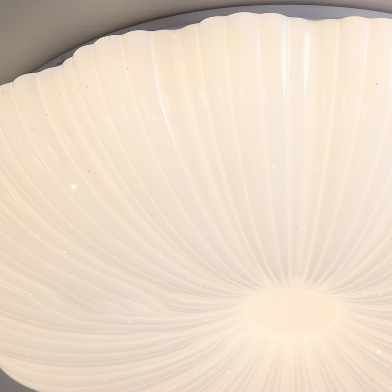 Metal Flush Mount Modern Circular Shape Ceiling Light with Acrylic Shade for Living Room