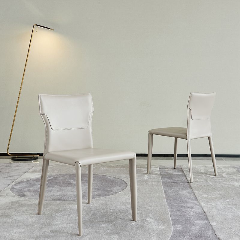 Contemporary Armless Dining Chairs Upholstered Chair for Home