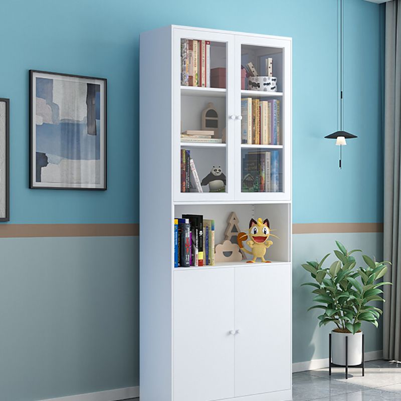 13" Wide Modern Bookshelf Closed Back Bookcase with Rectangular Shelves