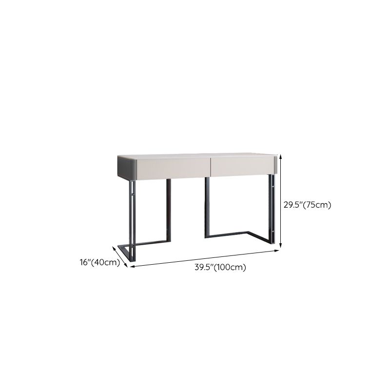 Contemporary Pine Makeup Vanity Desk with Drawers Vanity Makeup Table Set