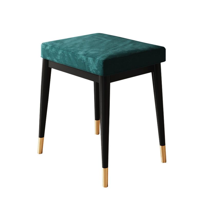 Solid Color Flannel Standard Stool Modern Simple Rectangular Upholstered Stool