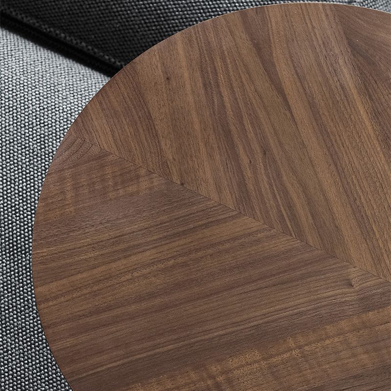 19" Wide Contemporary Corner Table Round Pedestal Side Table