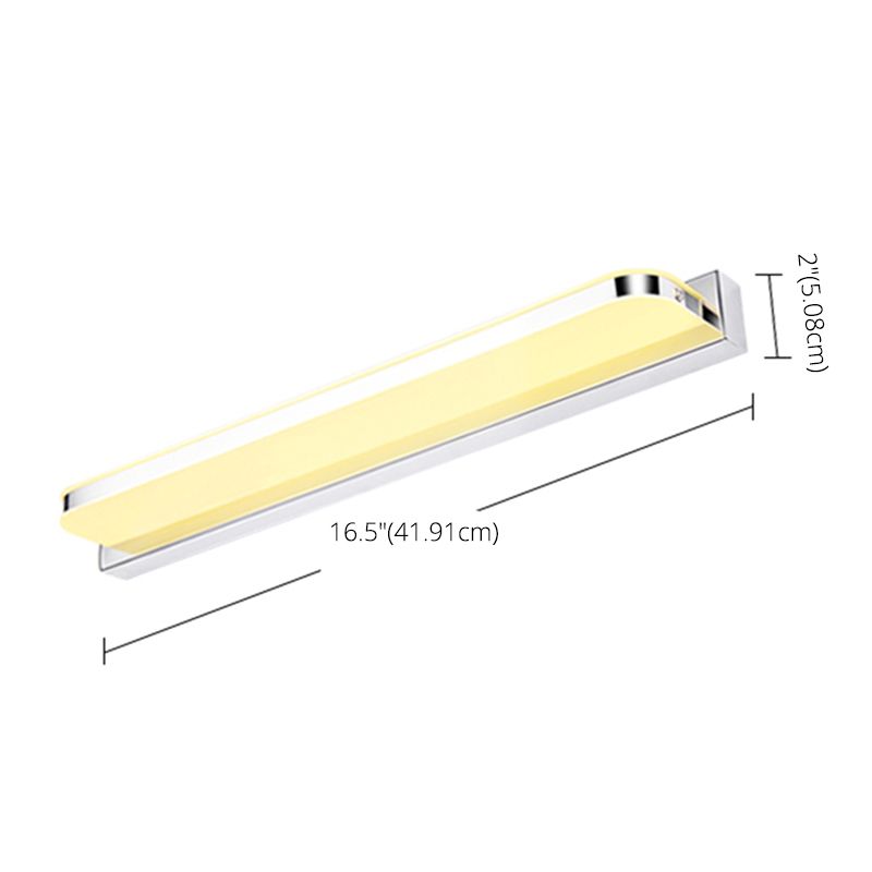 Ultradunne ijdelheid wandlampen moderne minimalistische stijl roestvrijstalen enkele ijdelheid lamp