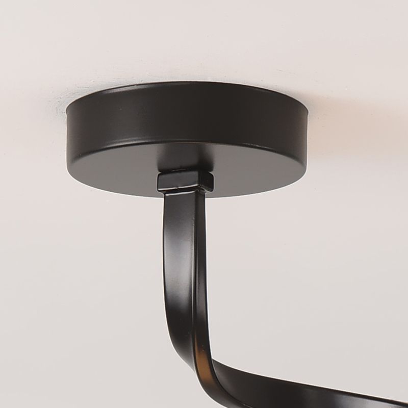 Spherical Ceiling Mount Light 1-Light Modern Round with Glass Shade for Aisle