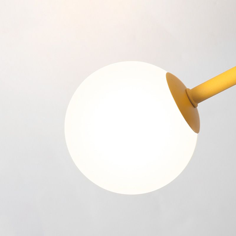 5-Light Macaroon Style Ceiling Light Nordeuropa Iron Art Semi-bündige Mount Beleuchtung Leuchte für Kindergarten Hallway Schlafzimmer