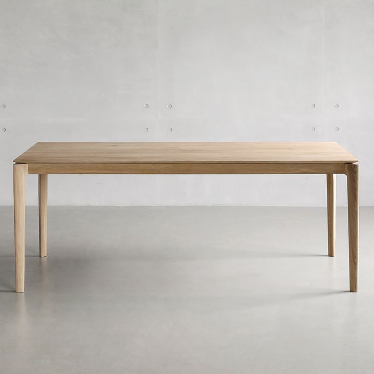 Modern Pine Solid Wood Table for Restaurant Rectangle Dining Table with 4 Legs