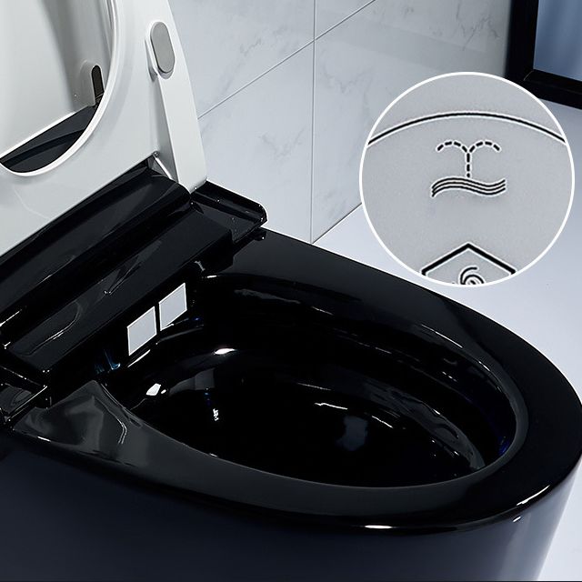 Concealed Tank Toilet Floor Mount Heated Seat One-Piece Toilet with Slow Close Seat