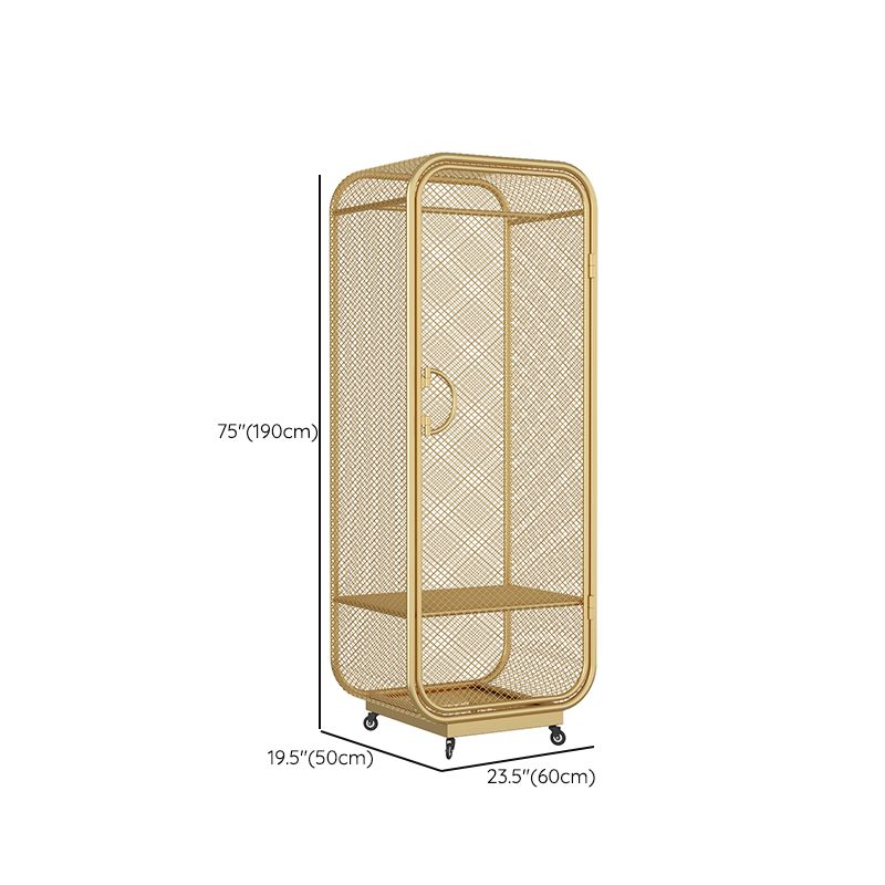 Metal Storage Cabinet Industrial Wardrobe Armoire with Garment Rod