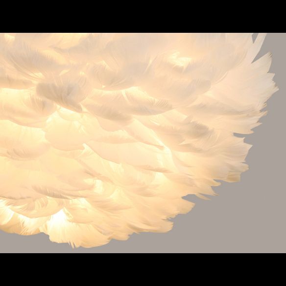 Art Deco Feather Pendant Light Fixtures Modern Creative Globe Hanging Ceiling Light for Bedroom