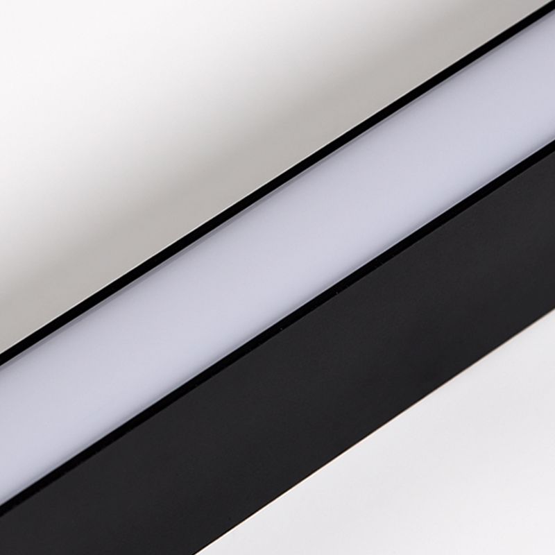 Modernes Rechteckinsel Light Restaurant LED Hängende Leuchten mit Acrylschatten