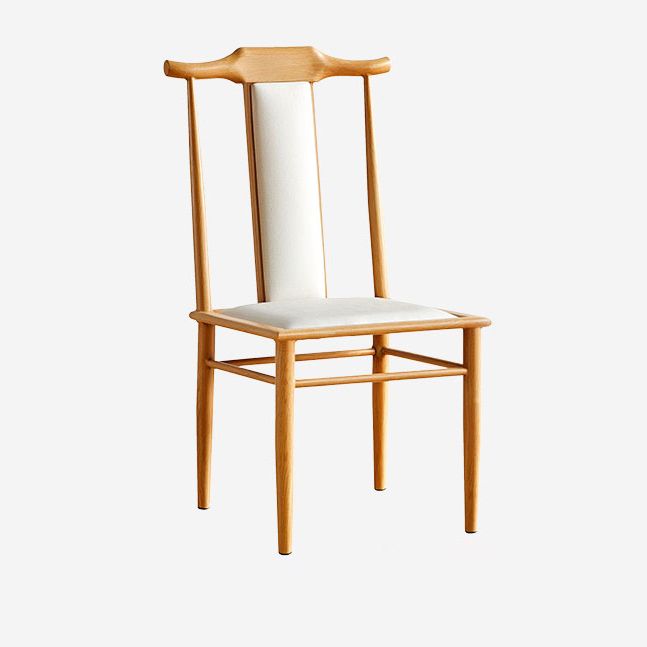 Silla de comedor de metal moderno Silla de comedor de cuero con respaldo alto para uso en restaurantes