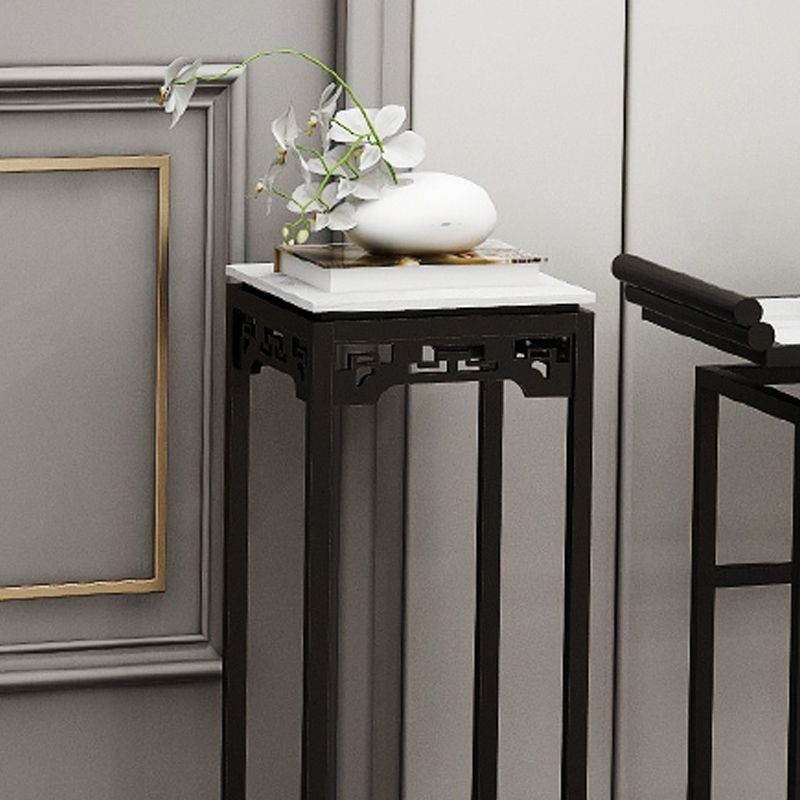31.5" Tall Marble Table Glam 1-Shelf Console Accent Table for Hall