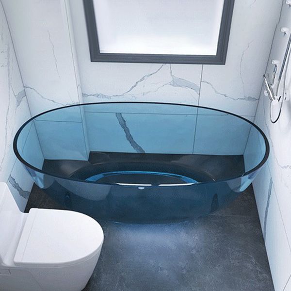 Modern Oval Colorful Bath Tub Soaking Freestanding Tub for Home