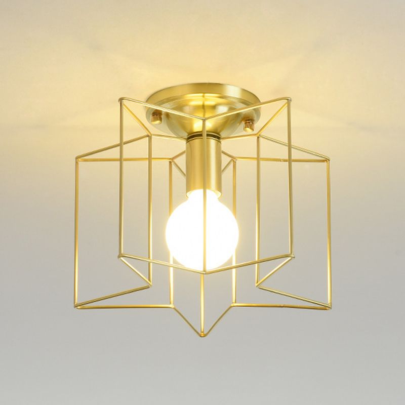 Star Shape Flush Mount Light Fixtures Modern Flush Mount Ceiling Light