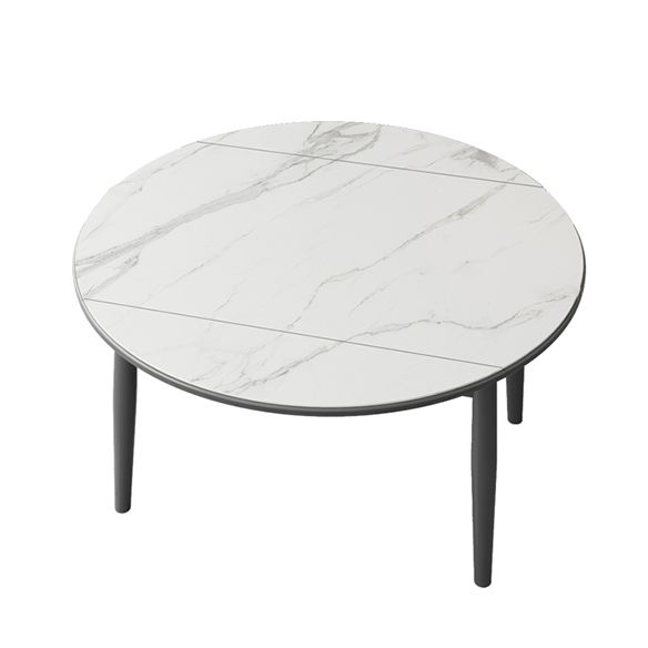 Kitchen Modern Sintered Stone Dining Table of Traditional Height with Space-Saving Dining Room Sets