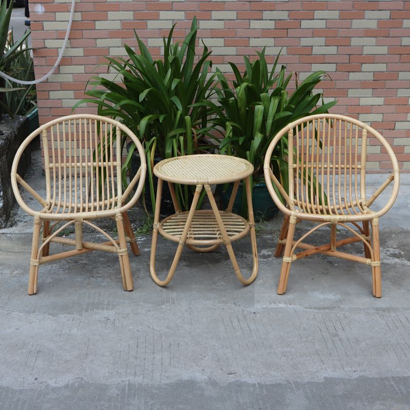 Contemporary Outdoor Bistro Table Set 1/2/3 Pcs Wicker Bistro Set