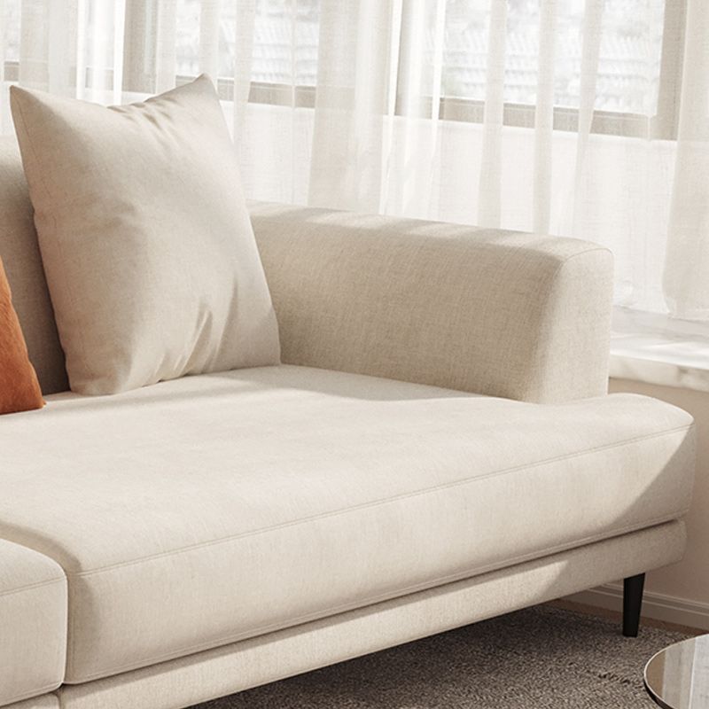 Linen Recessed Sofa Modern Arm Cushions 35.4"W Sofa for Living Room