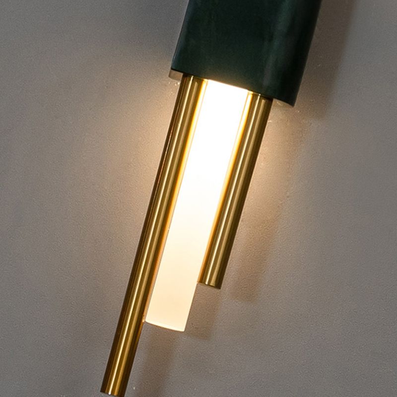 Metal Linear Shade Wall Sconce Modern Style 1 Light Wall Mount Light Fixture
