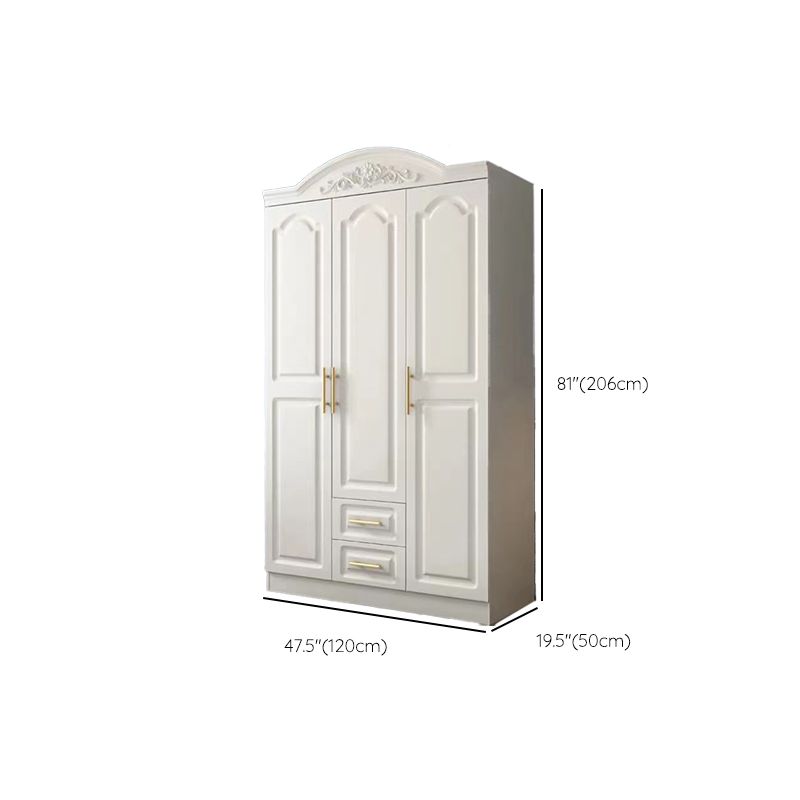 French Country Wardrobe Armoire White Wooden Wardrobe Cabinet