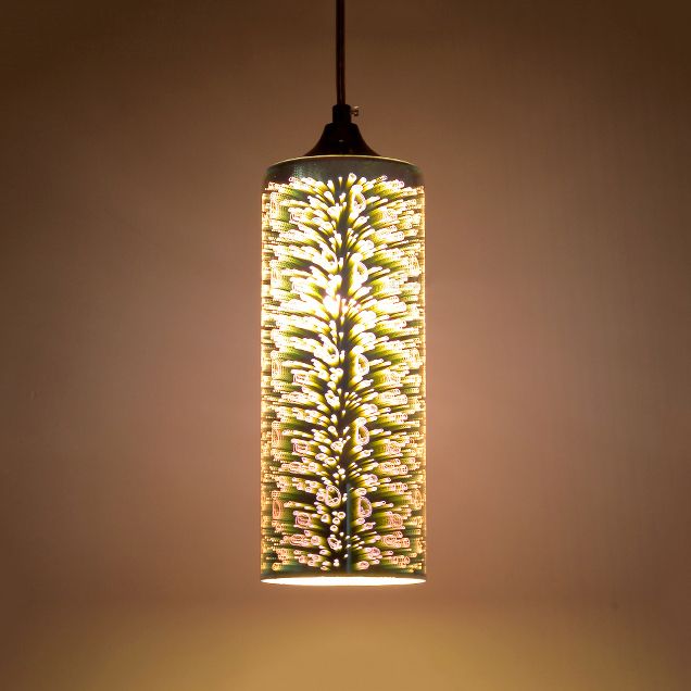 Sombra de vidrio ligero de mini colgante contemporáneo de orbe Lámpara colgante de una cabeza para Bar Cafe