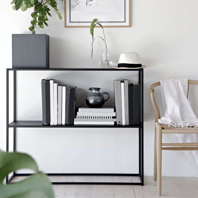 Iron Modern Console Table 9.84" W Frame Base Accent Table for Hall