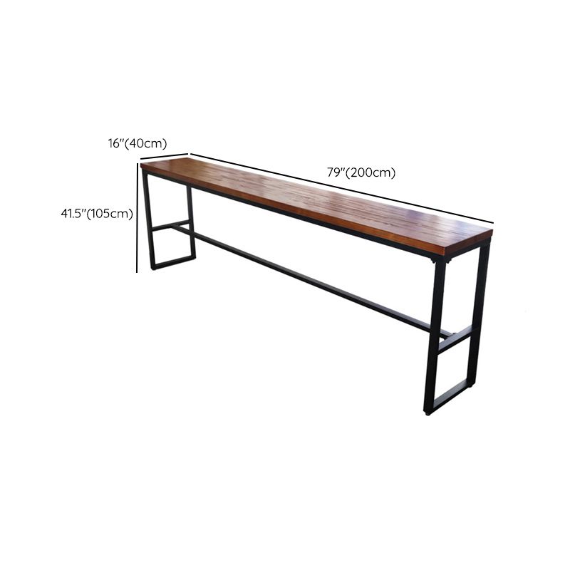 Contemporary Solid Wood Pub Set 1/6 Pieces Rectangle Bar Height Bar Set