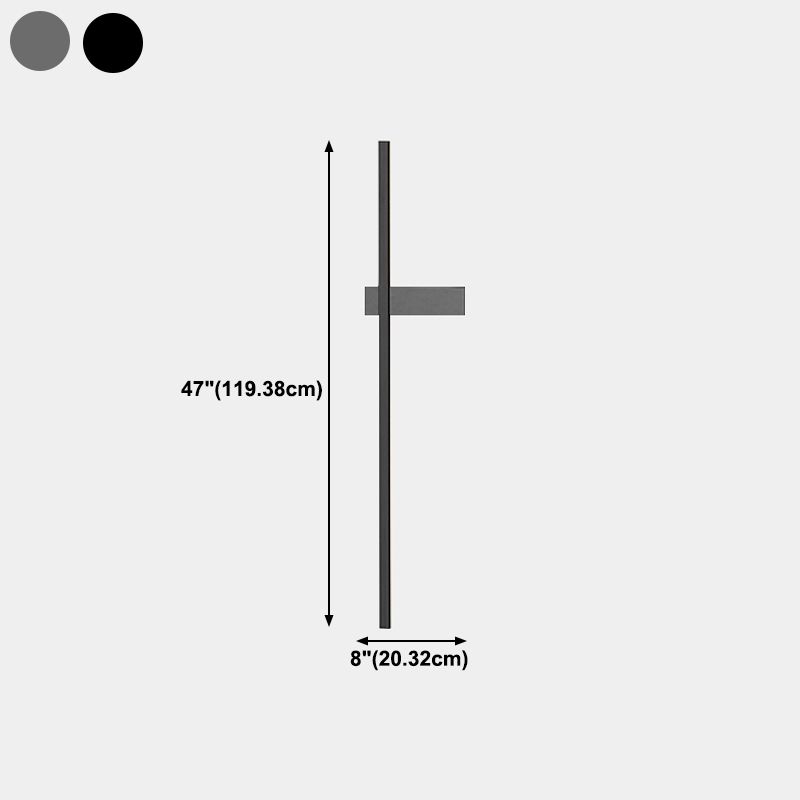 Metal Linear Shape Wall Mount Lighting Modern 1-Light Wall Mount Light Fixture