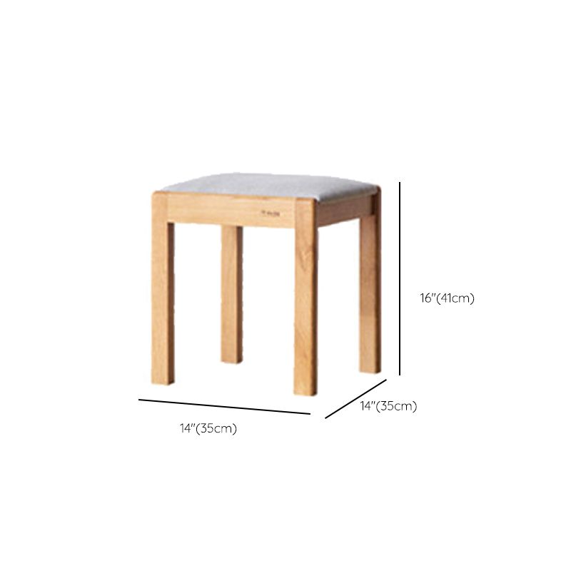 51.97" High 1-Drawer Vanity Desk/Mirror and Stool in Cherry Wood