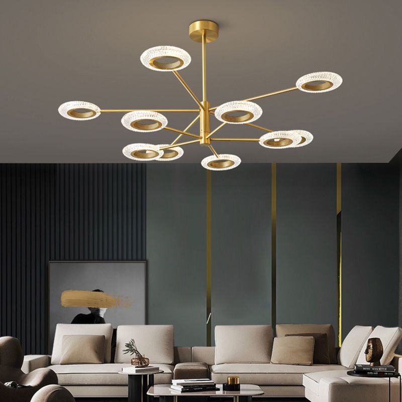 Metal Pendant Light Fixture Postmodern Chandelier Lighting for Living Room Dinning Room
