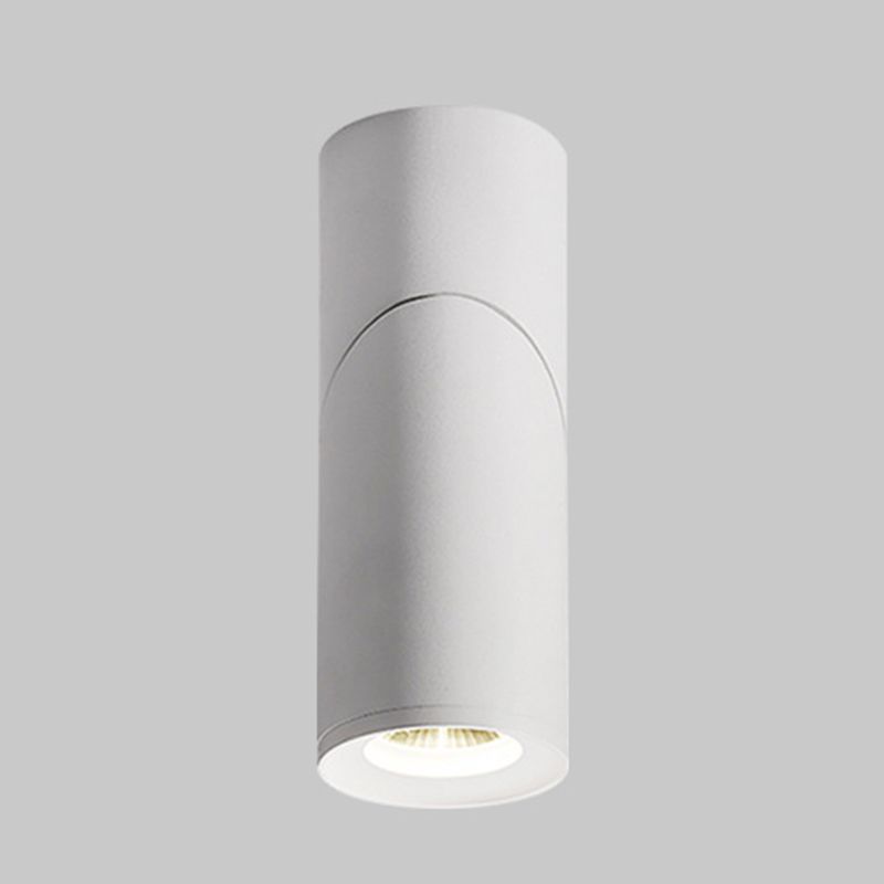 Spot encastré tubulaire en aluminium nordique pour salon, plafonnier LED