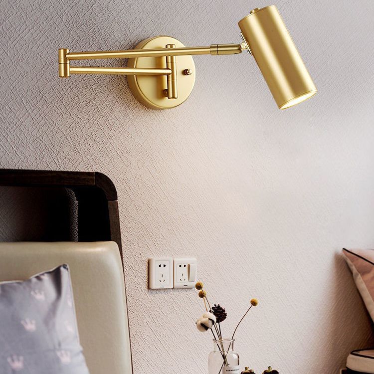 Modern Creative Metal Wall Lamp Geometric 1-Light Wall Light for Bedroom