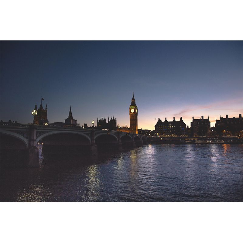 Beautiful Cityscapes Mural Decal Customized Contemporary Wall Covering