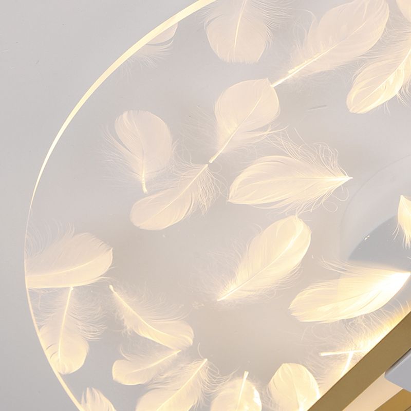 Semplicità di illuminazione a incasso in oro Plafoniere da incasso a soffitto per soggiorno