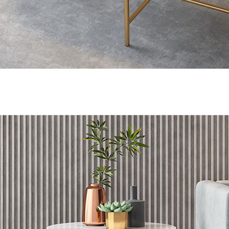 Glam Cocktail Table 4 Legs Slate Coffee Table Set in White with Iron Base