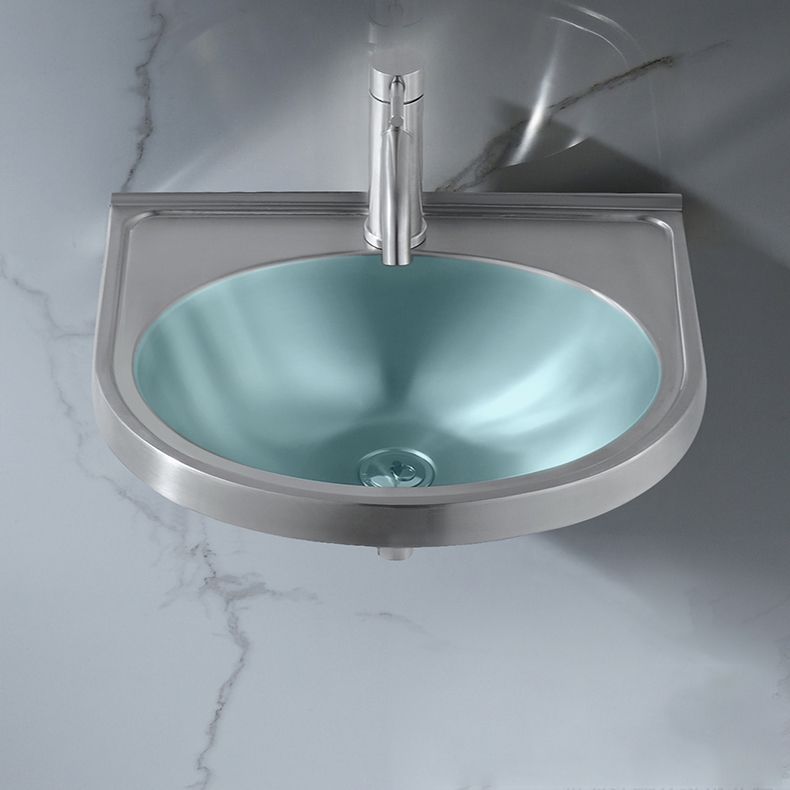 Modern Wall Mount Bathroom Sink Metal Wall Mount Bathroom Sink
