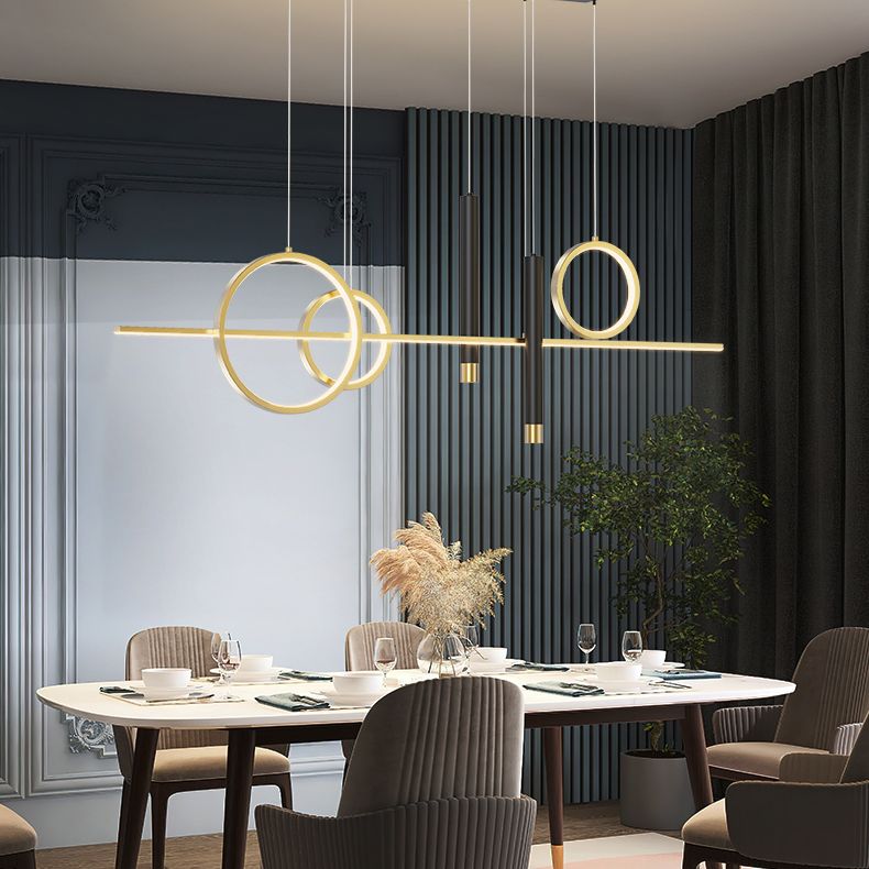 2 Spotlights Nuovi pendenti per isole moderni Lampada Lineare LED LED per sala da pranzo