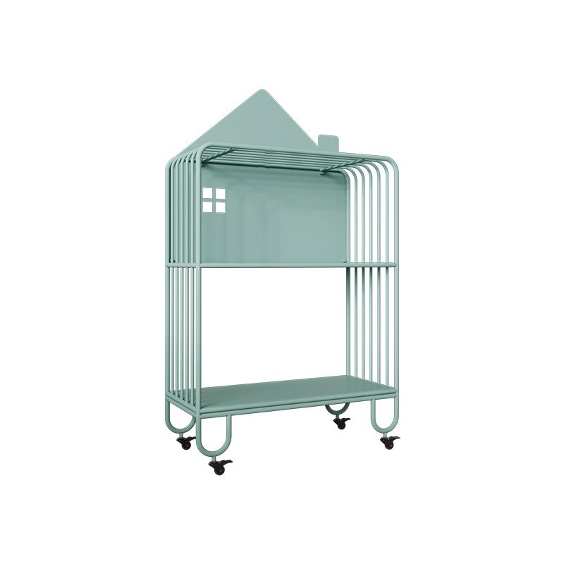 Contemporary Metal Bookshelf Standard Shelves Included Bookcase