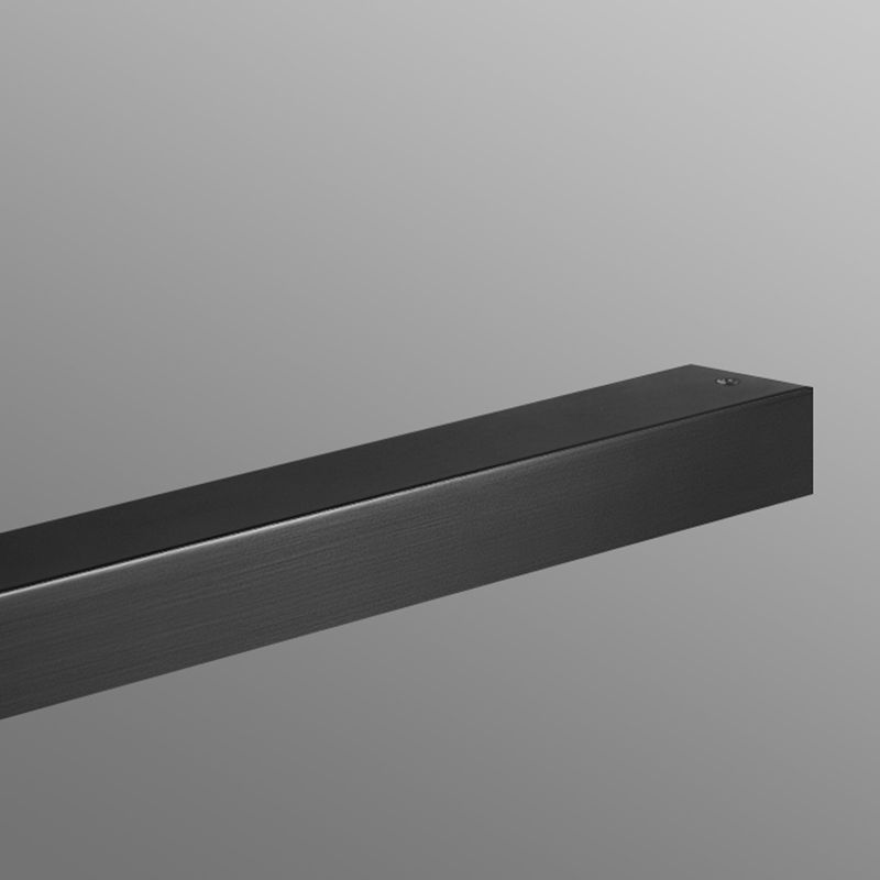 Minimalism Hanging Light Black Linear Island Light Fixture for Dining Room