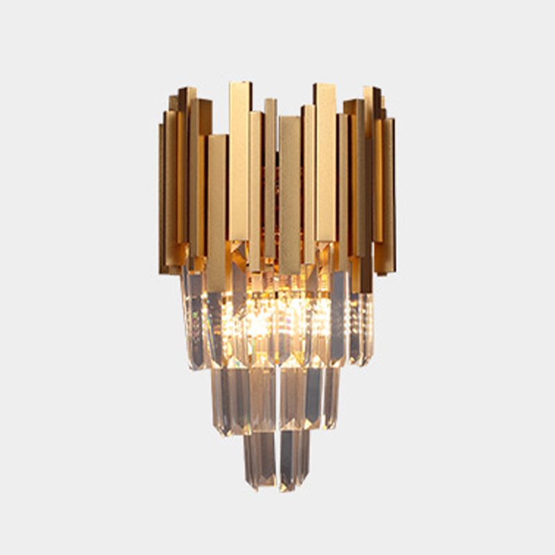 Kristallgeometrische Schatten Wandleuchte moderne Wandhalterung Leuchte in Messing