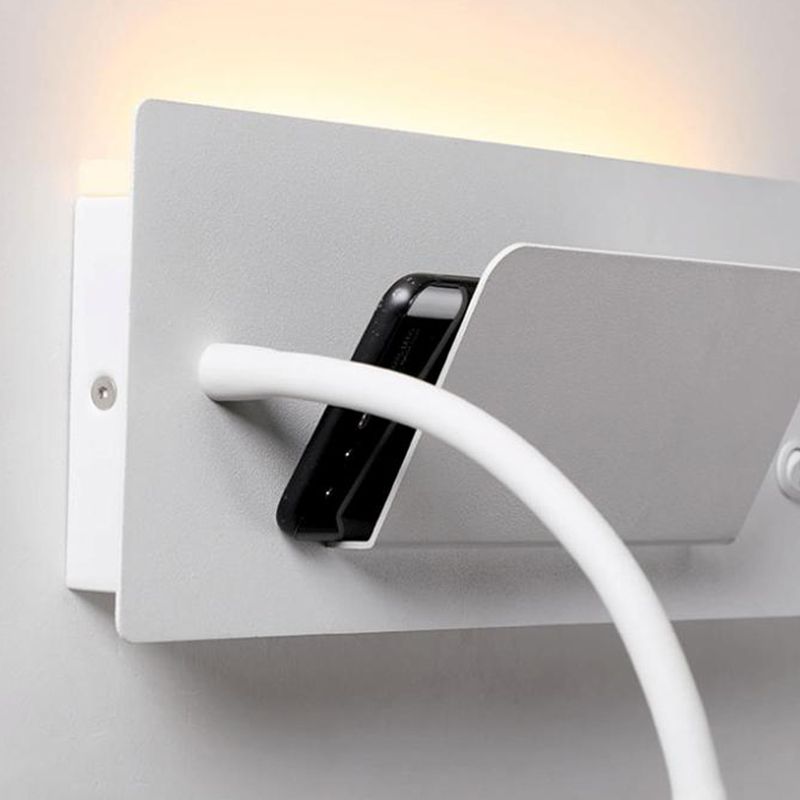 Moderner Stil Geometrischer Wandmontagelampe Metall 2 Lichter Lesen Wandlampe