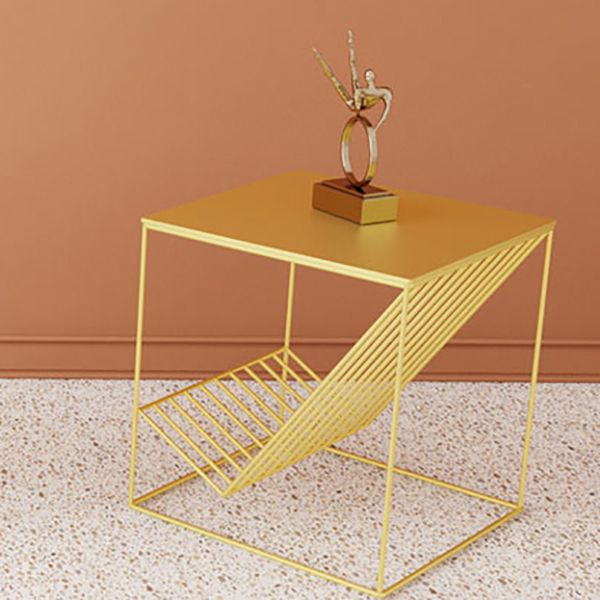 Mid-Century Modern Style Square Metal Table Frame Base Side Table