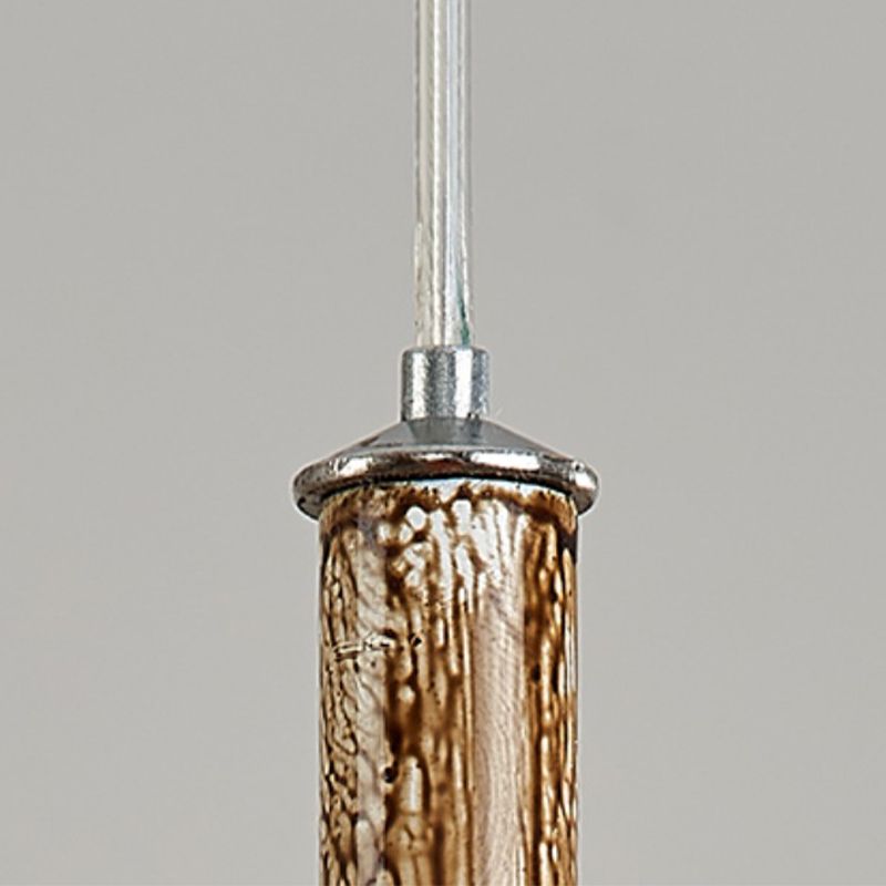 Industrial Multi Head Kitchen Island Fixture Resin and Glass Ceiling Pendant Lighting