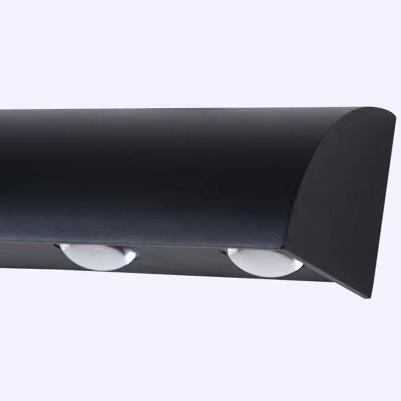 3 Lights Modern Style Wall Lamp Metal Sconces in Black for Outdoor