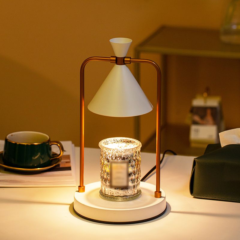 Lampada da scrivania in metallo nordico aromaterapia che si scioglie lampada da tavolo per la camera da letto