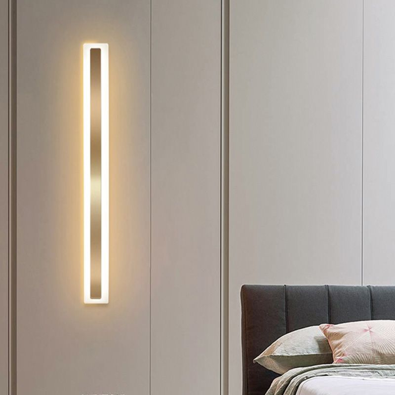 LÍNEA LED LÍNEA Luz moderna de estilo acrílico de metal