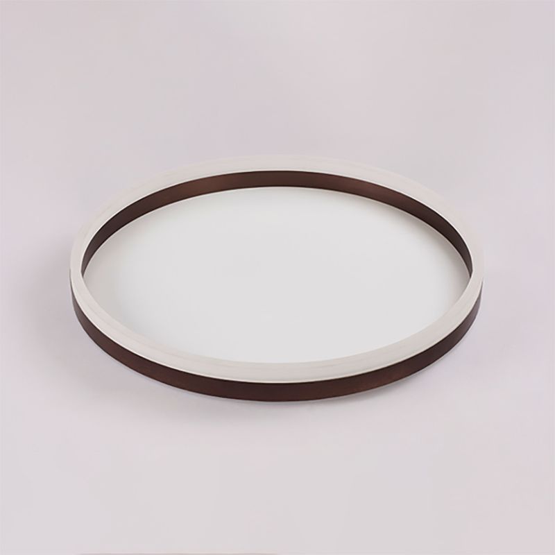 Aluminum LED Ceiling Light Round Black Modern Flush Mount Lamp for Living Room