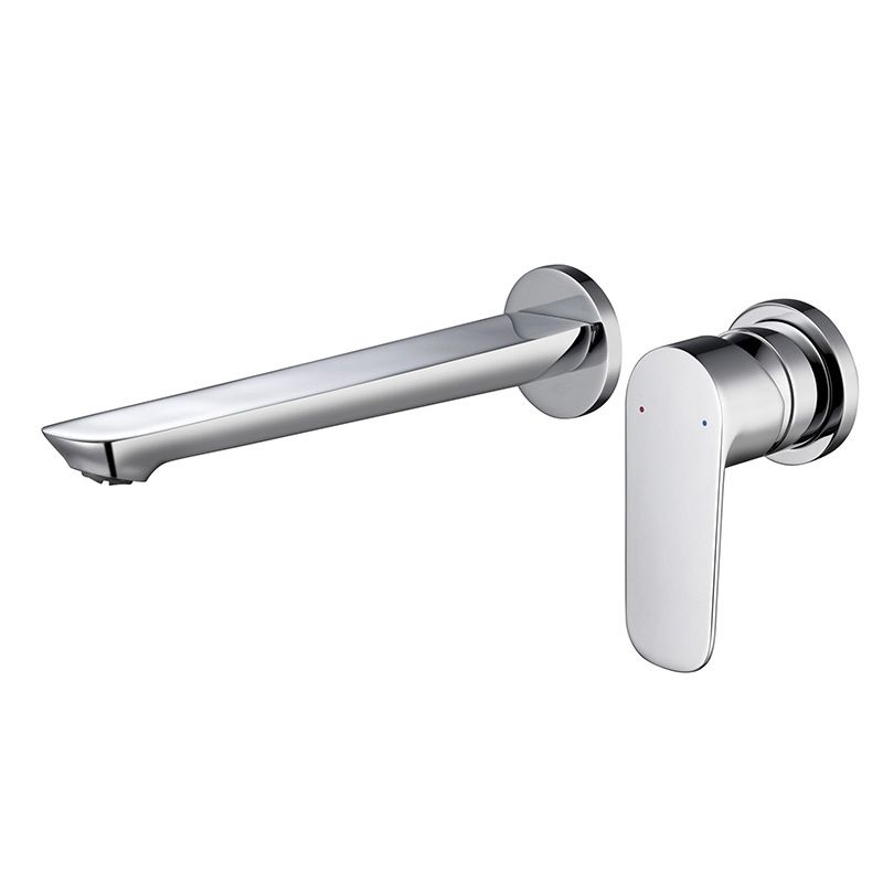 Modern 1-Handle Bathroom Sink Faucet Circular Wall Mounted Bathroom Faucet