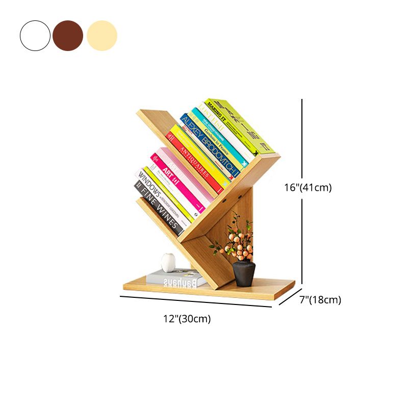 Scandinavian Style Bookshelf Closed Back Bookcase for Home and Office Study Room