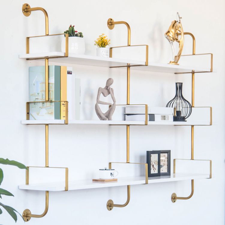 Modern Wooden Wall Mounted Bookshelf Floating Storage Bookcase