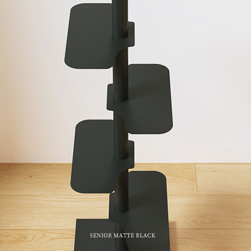 Metal Bookcase Contemporary Style Bookshelf for Home and Office